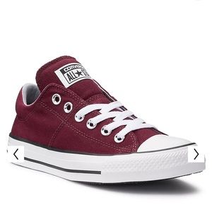 Burgundy Converse All star shoes